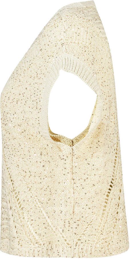 MS Mode top gehaakt beige - Foto 3