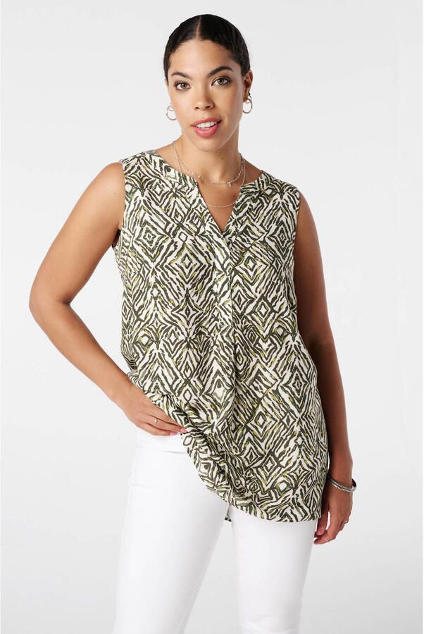 MS Mode top kaki