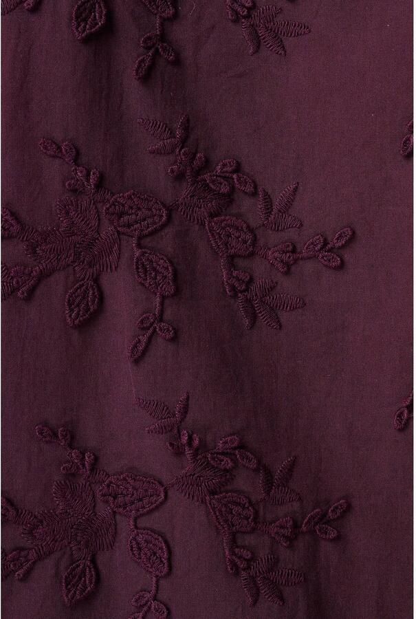 MS Mode top met borduursels Plus Size aubergine - Foto 2