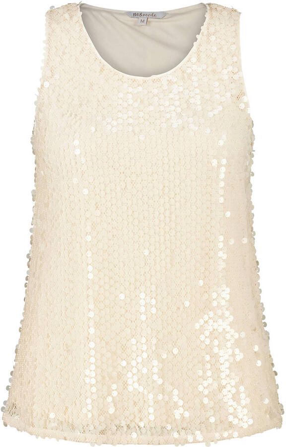 MS Mode top met pailletten beige - Foto 3