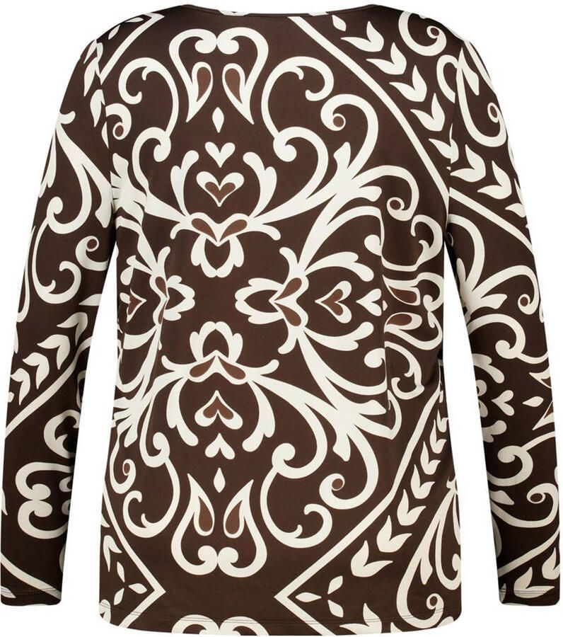 MS Mode top met paisley print donkerbruin - Foto 2
