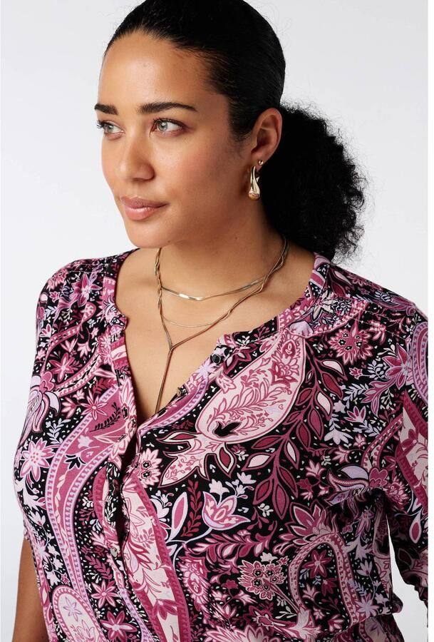 MS Mode top met print roze zwart - Foto 2