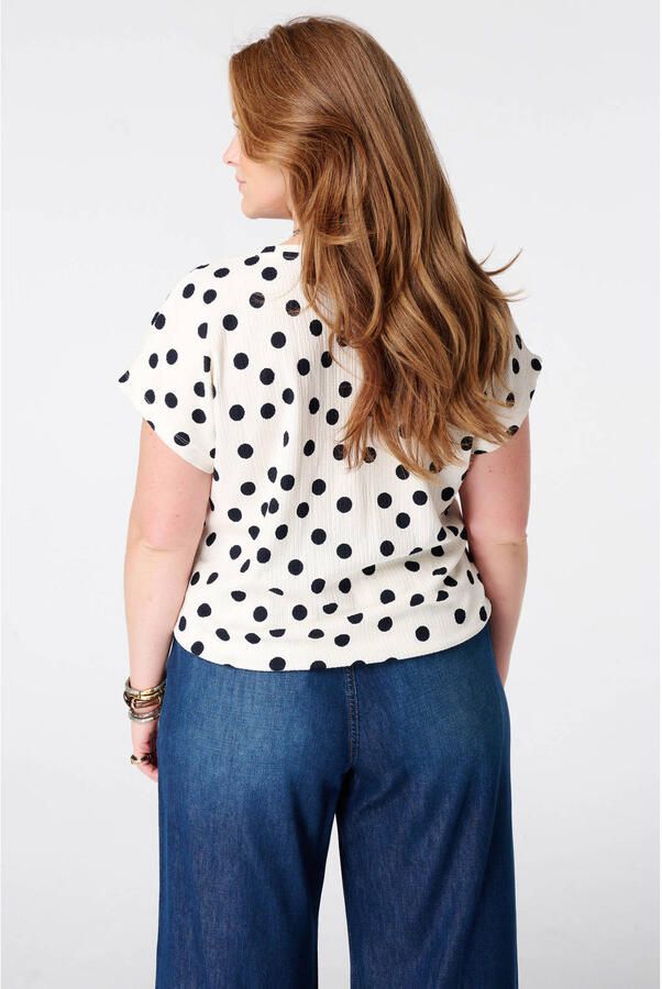 MS Mode top met stippen Plus Size ecru - Foto 2