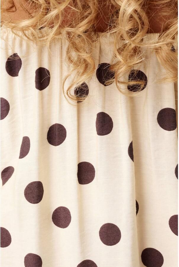 MS Mode top met stippen Plus Size lichtgeel - Foto 2