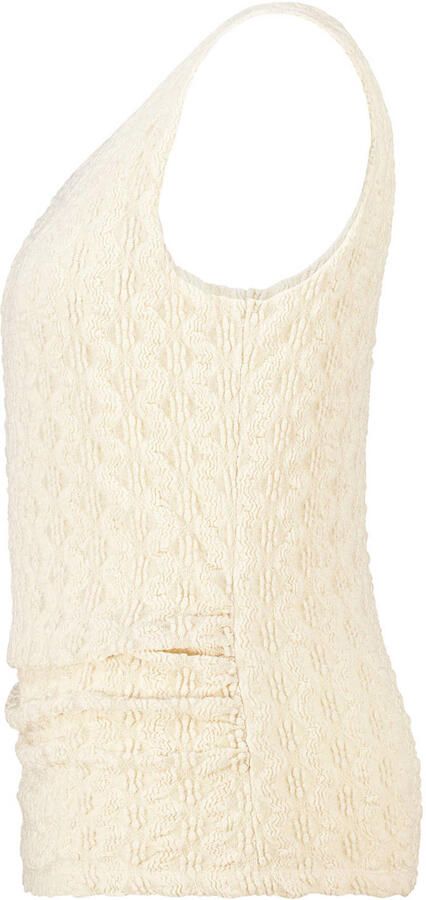 MS Mode top met textuur ecru - Foto 3