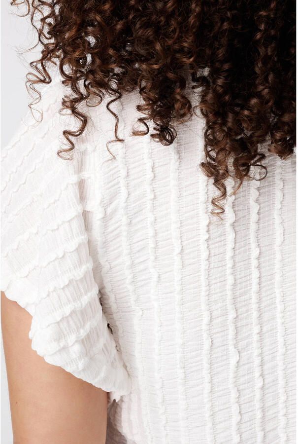 MS Mode top met textuur wit - Foto 3