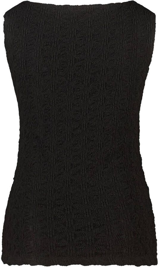 MS Mode top met textuur zwart - Foto 2