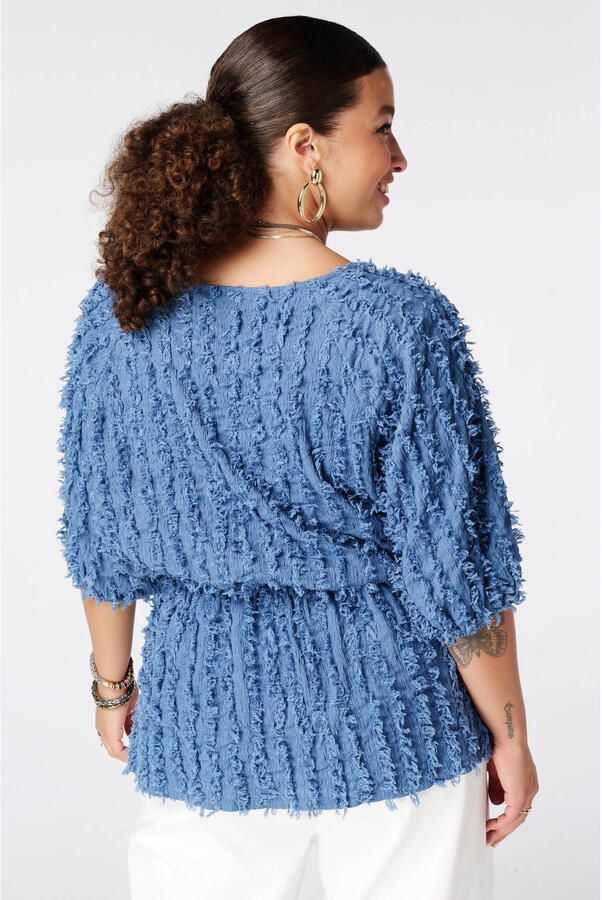 MS Mode top Plus Size blauw - Foto 2