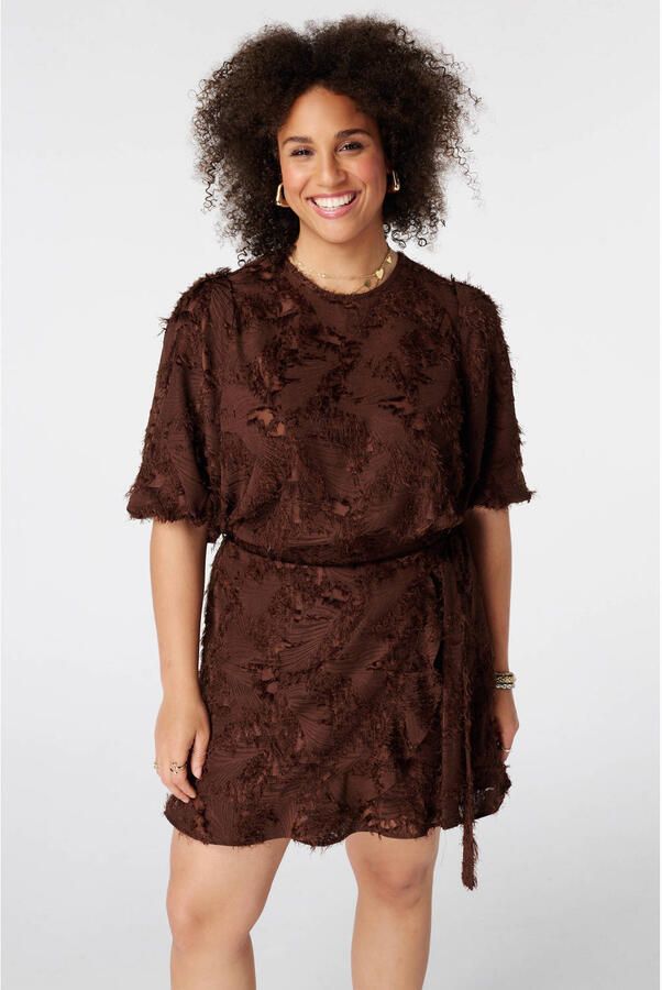 MS Mode top Plus Size bruin