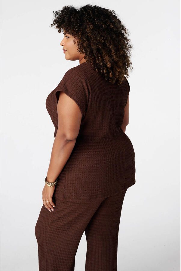 MS Mode top Plus Size bruin - Foto 2