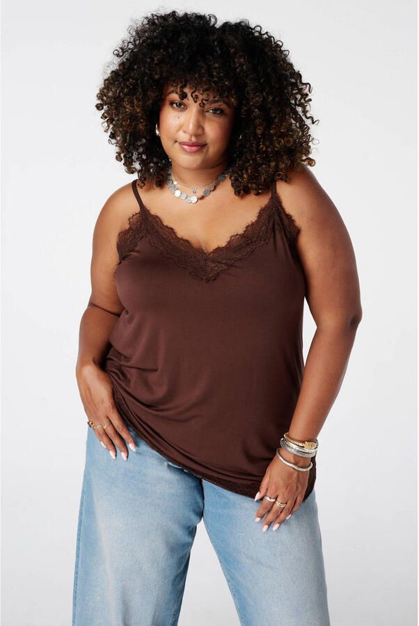MS Mode top Plus Size bruin - Foto 2