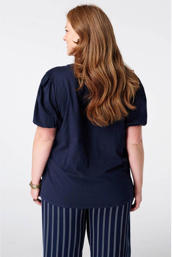 MS Mode top Plus Size donkerblauw - Foto 3