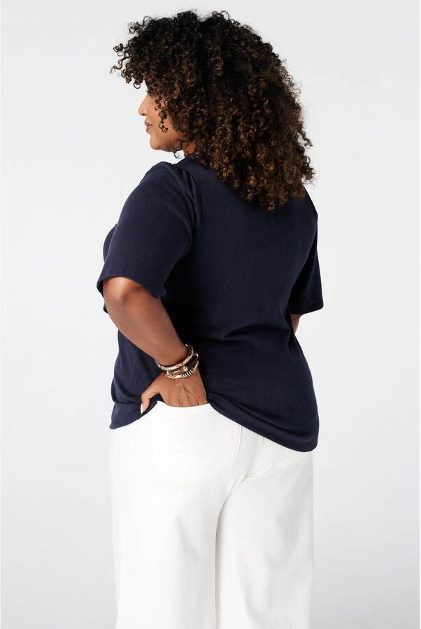 MS Mode top Plus Size donkerblauw - Foto 3