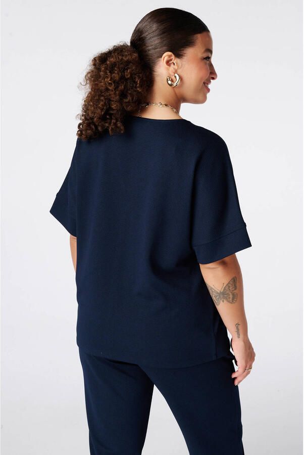 MS Mode top Plus Size donkerblauw - Foto 3