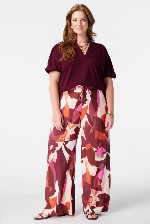 MS Mode top Plus Size donkerrood - Foto 3