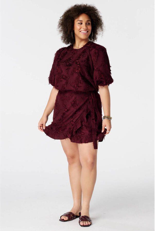 MS Mode top Plus Size donkerrood - Foto 3