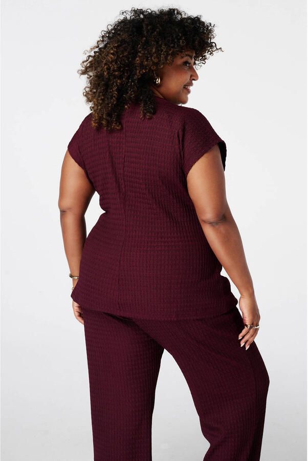 MS Mode top Plus Size donkerrood - Foto 3