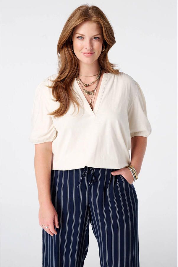 MS Mode top Plus Size ecru