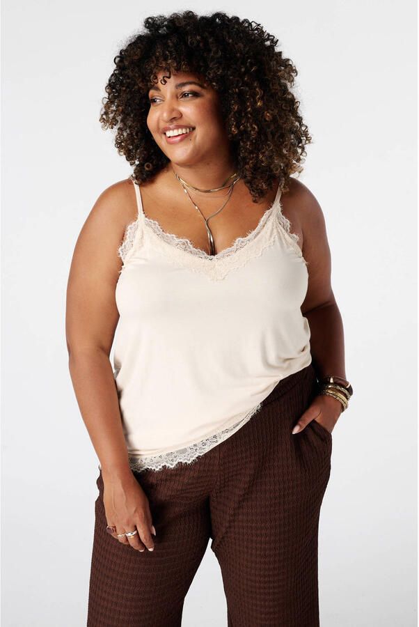MS Mode top Plus Size ecru