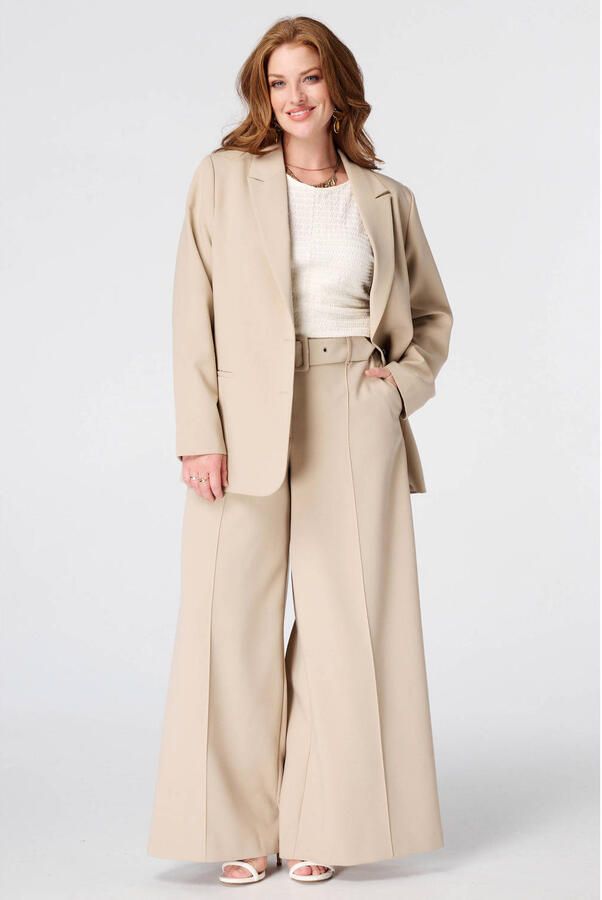 MS Mode top Plus Size ecru