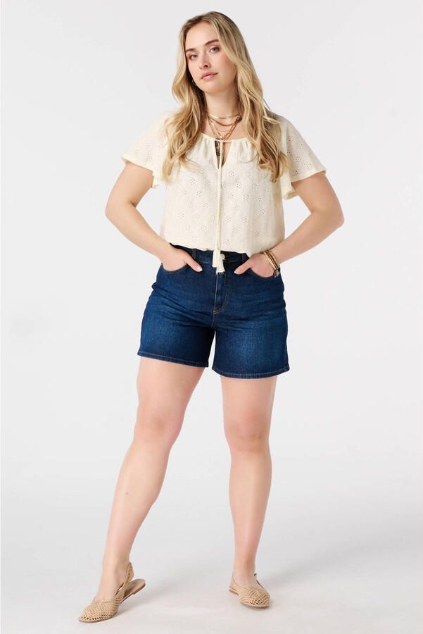 MS Mode top Plus Size lichtgeel