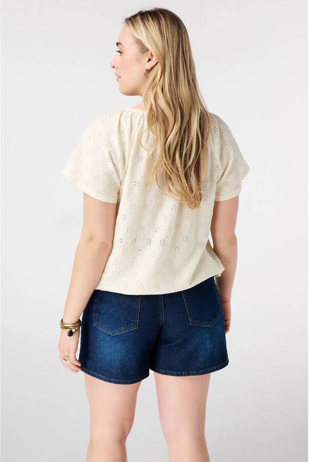 MS Mode top Plus Size lichtgeel - Foto 3