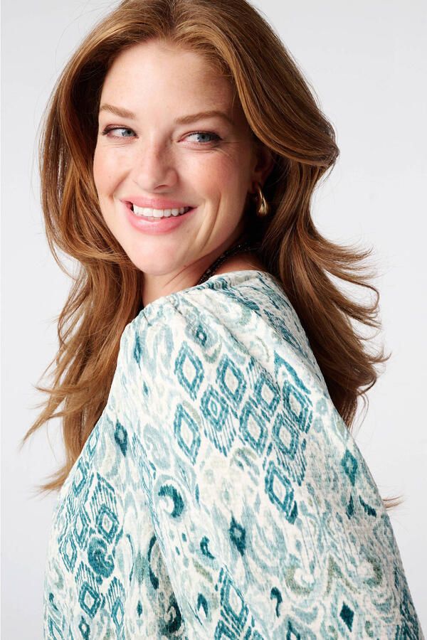 MS Mode top Plus Size met print groen - Foto 3