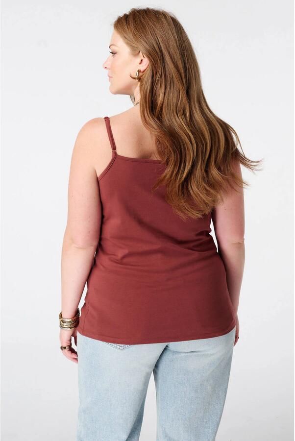 MS Mode top Plus Size roodbruin - Foto 2