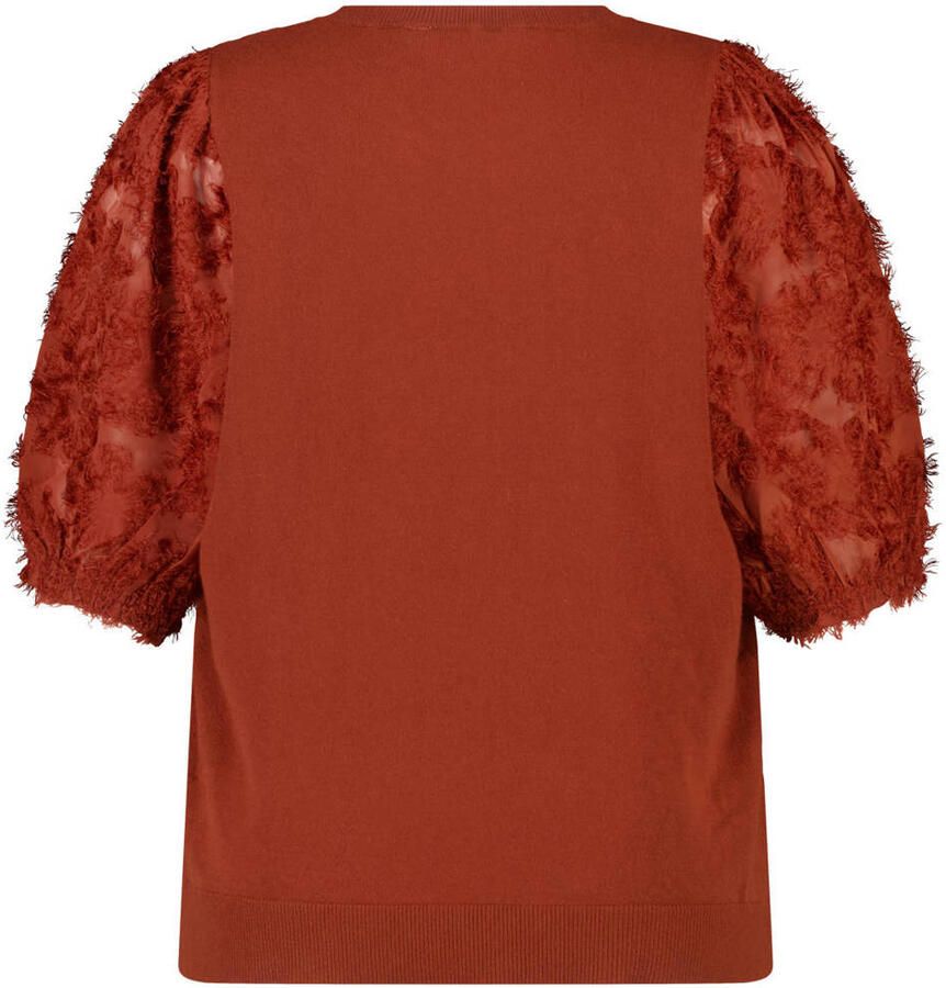 MS Mode top Plus Size roodbruin - Foto 2