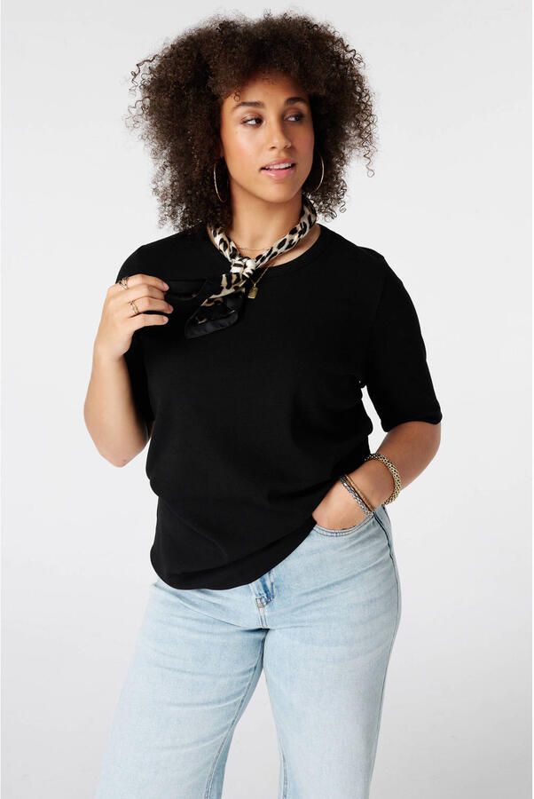 MS Mode top Plus Size zwart