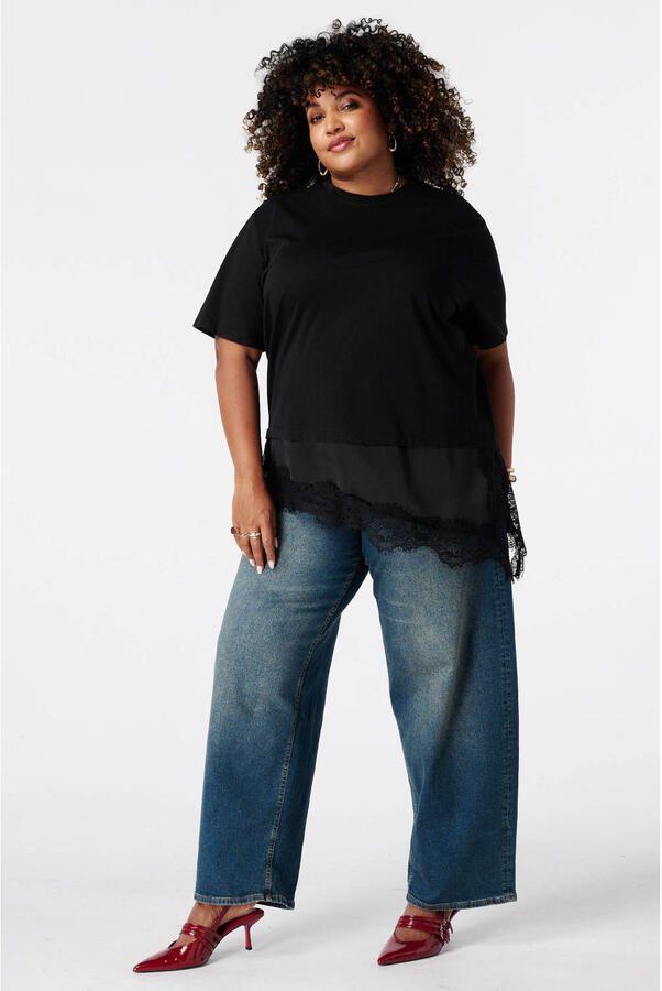MS Mode top Plus Size zwart - Foto 3
