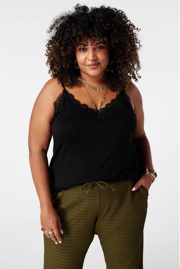 MS Mode top Plus Size zwart