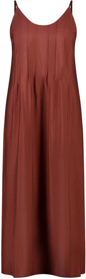 MS Mode viscose maxi jurk Plus Size donkerrood - Foto 3