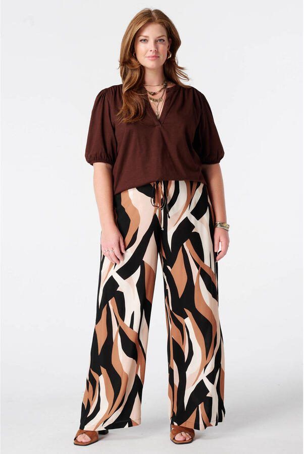 MS Mode viscose wide leg broek Plus Size met print meerkleurig - Foto 2