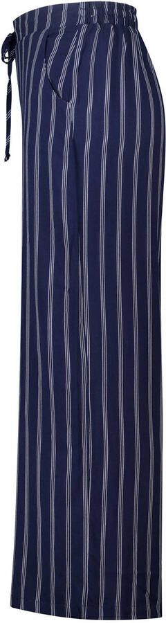 MS Mode viscose wide leg gestreepte broek Plus Size blauw - Foto 3