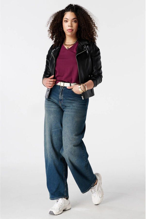MS Mode wide leg jeans Plus Size donkerblauw - Foto 3
