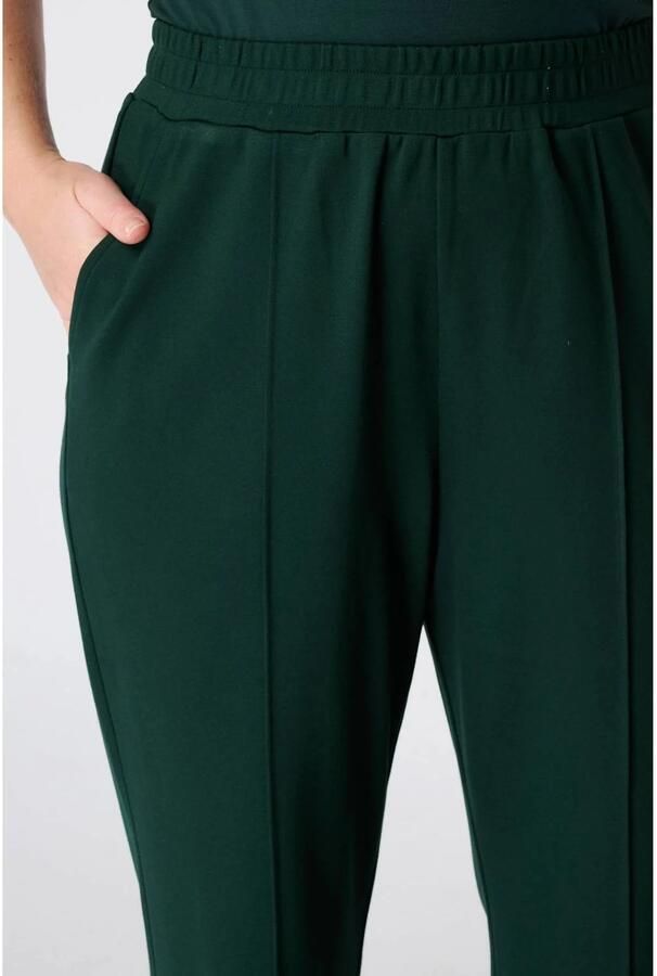 MS Mode wide leg pantalon donkergroen - Foto 2