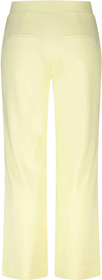 MS Mode wide leg regular waist broek geel - Foto 2
