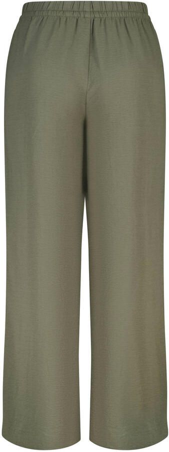 MS Mode wide leg regular waist broek kaki - Foto 3