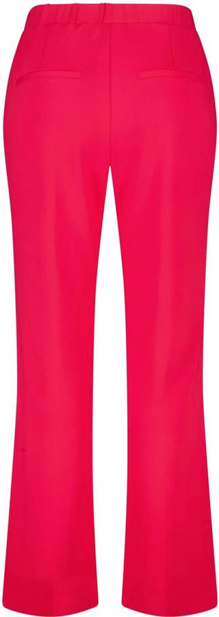 MS Mode wide leg regular waist gestreepte broek rood