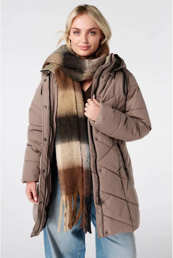 MS Mode winterjas taupe