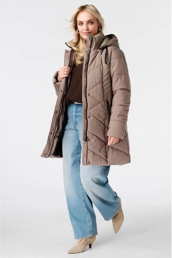 MS Mode winterjas taupe - Foto 2