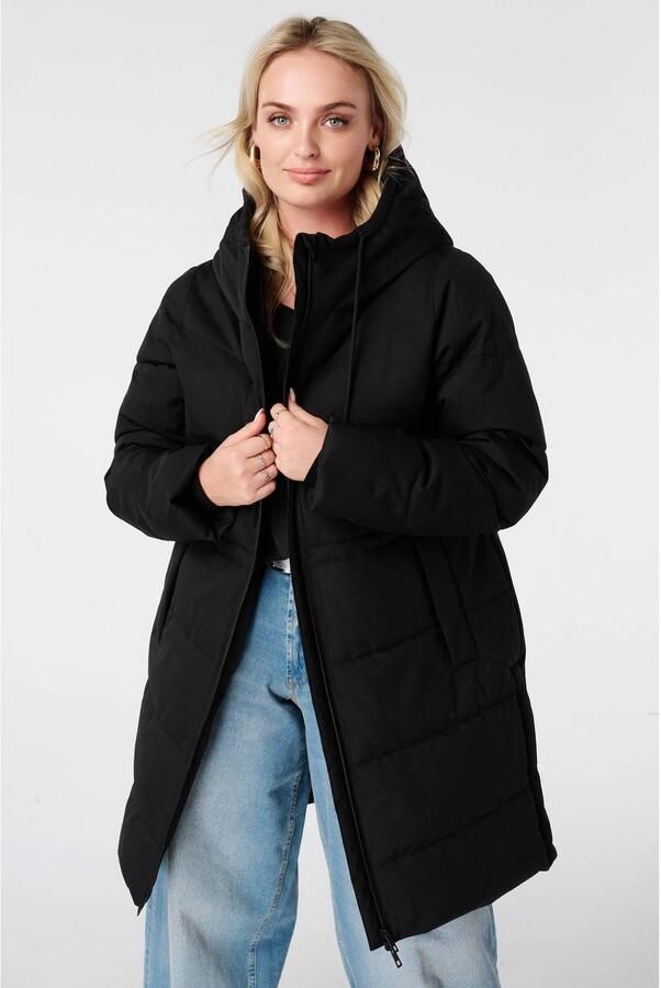 MS Mode winterjas zwart