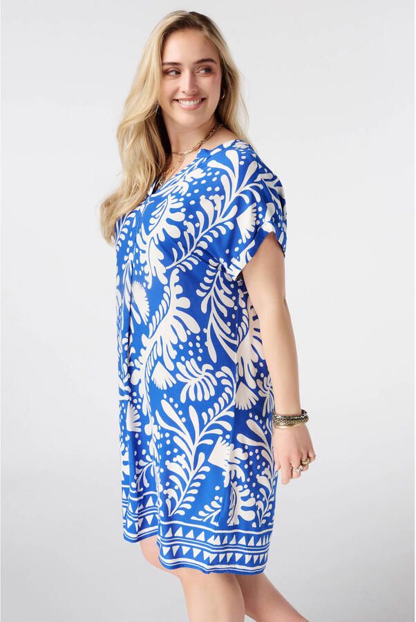 MS Mode zomerjurk blauw - Foto 2