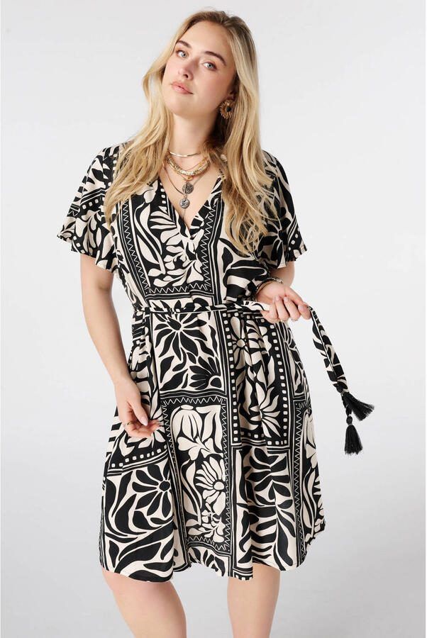 MS Mode zomerjurk Plus Size zwart