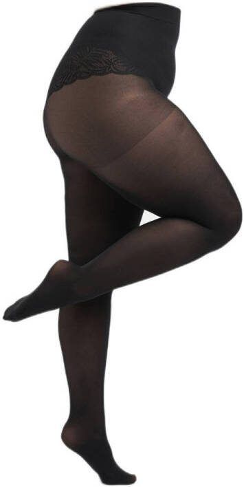 MS Mode Plus Size super stretch panty 40 denier zwart (set van 2) - Foto 2