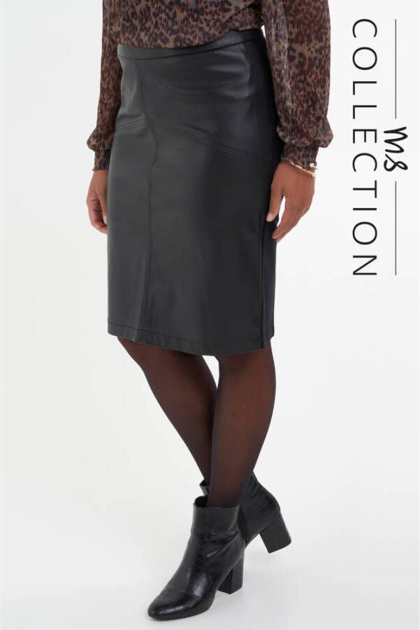 Kiton Leren pasjeshouder met logo Zwart