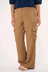 MS Mode straight fit cargobroek camel