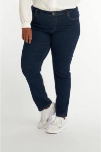 MS Mode straight fit jeans ROSE donkerblauw