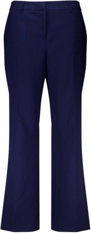 MS Mode straight fit pantalon donkerblauw